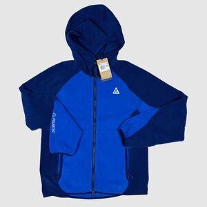 New Nike ACG Fleece Blue Full-Zip Hoodie Polarte Game Royal HJ2460-480 sz XS